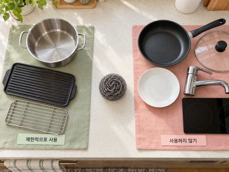 철수세미 사용법, 써도 되는 곳과 안 되는 곳 (녹 방지·보관까지)